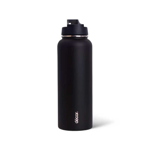 Picture of DECOR FLIP ACTIVE DOUBLE WALL S/STEEL BOTTLE BLACK 1.1L